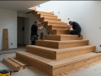 Pose d’escaliers en bois : l’astuce pour un rendu esthétique et durable