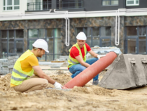 Tranchée commune pour eau, électricité et télécom