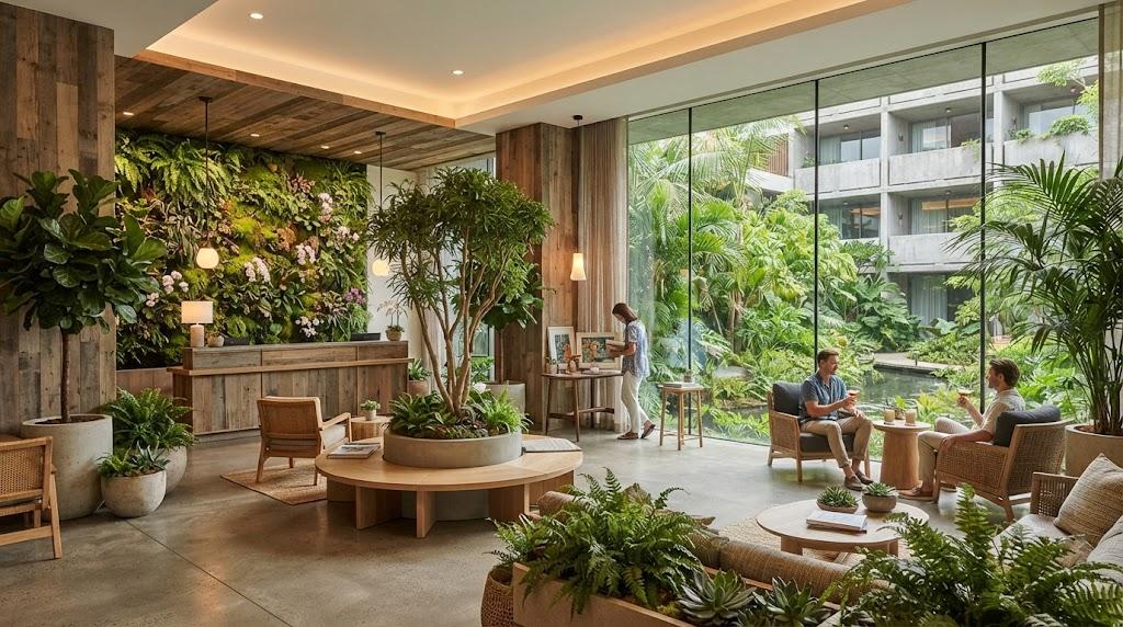 Adopter le design biophilique pour se démarquer de la concurrence hôtelière