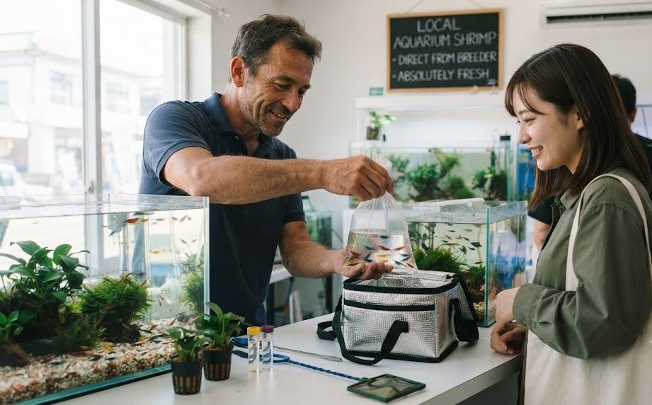 Circuit court pour les crevettes d'aquarium