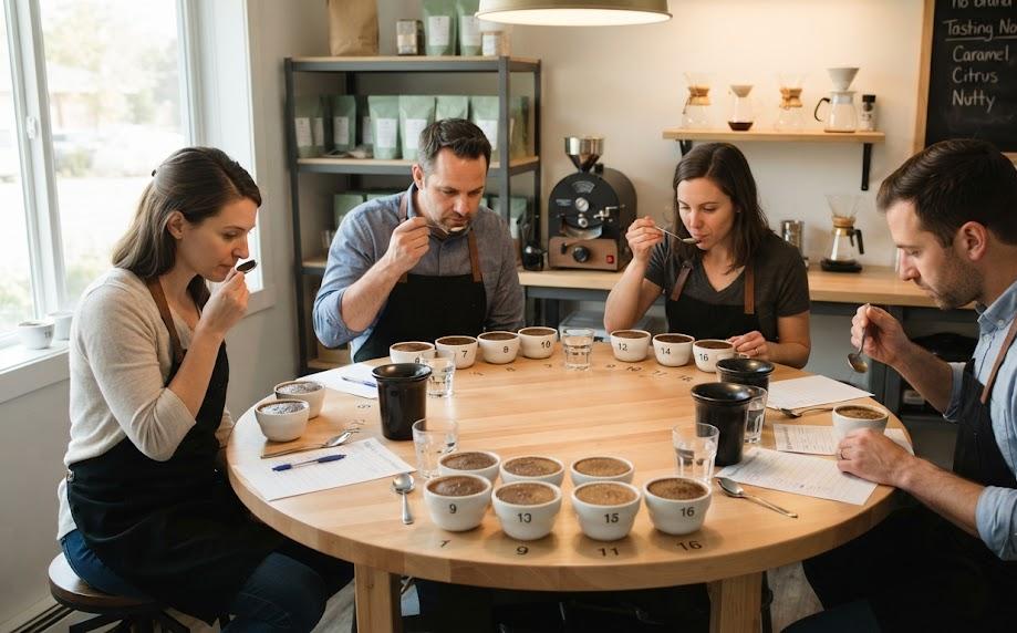 Dégustation à l'aveugle pour choisir son fournisseur de café