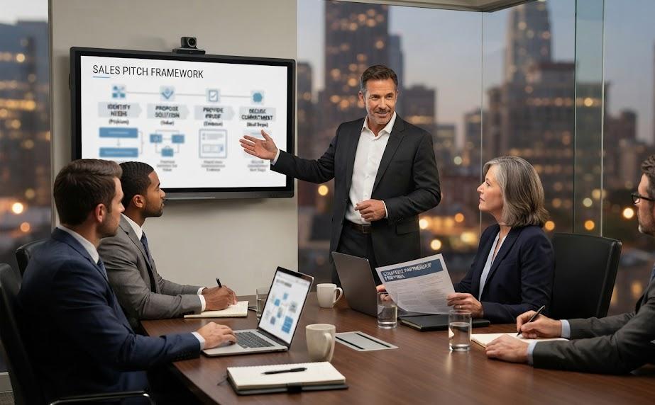 La structure parfaite d'un pitch commercial qui a fait ses preuves