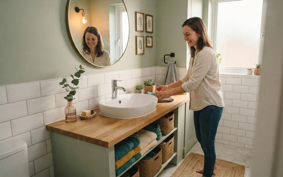Les solutions pour les petits budgets déco d'une salle de bain