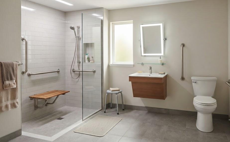 Repenser l'ergonomie d'une salle de bain vieillissante