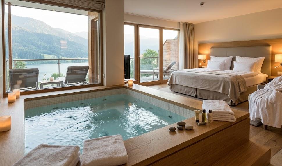 Chambre d'hôtel avec spa privatif