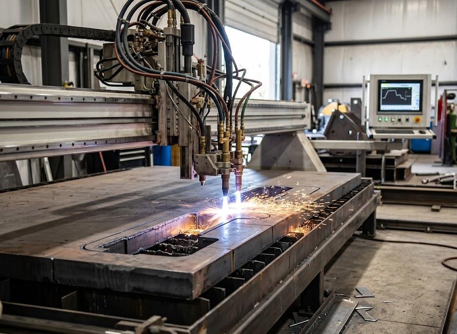 Coupage oxygaz CNC