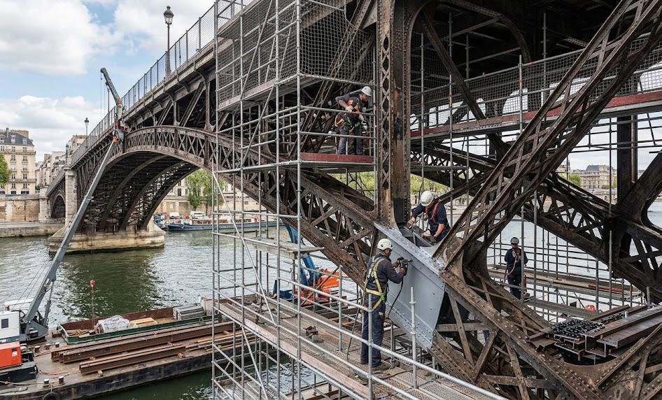 Réhabilitation de ponts métalliques historiques type Eiffel