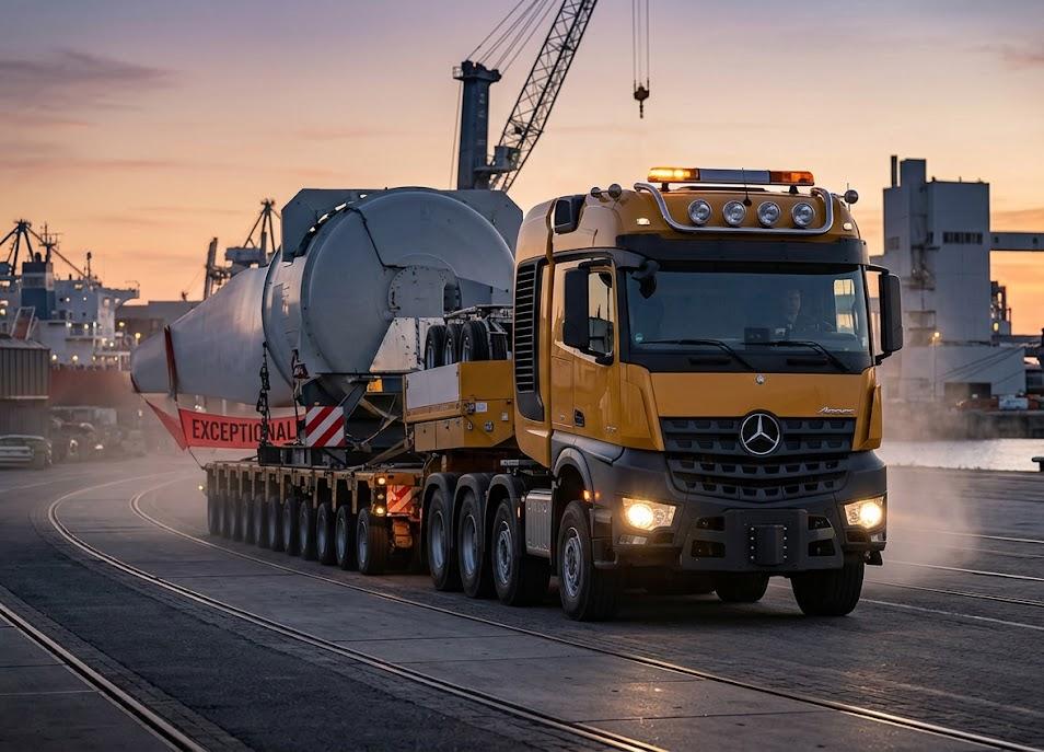 Tracteur poids lourd conçu pour l'exceptionnel