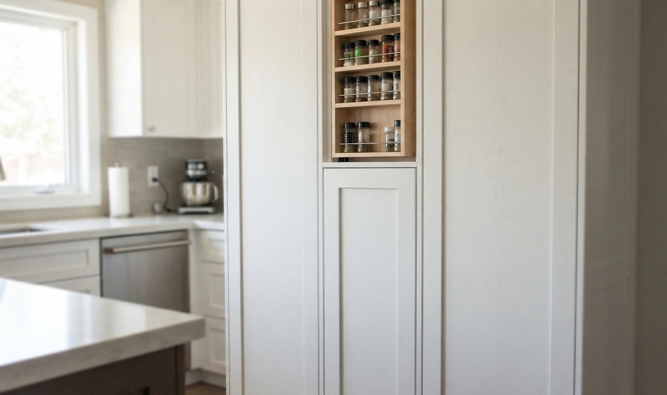 Condamner et habiller un espace perdu entre deux meubles de cuisine 