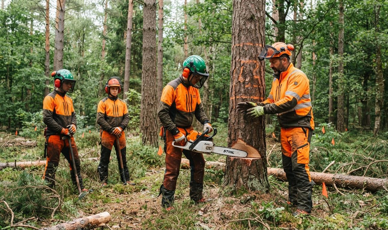 Formation aux techniques d'abattage
